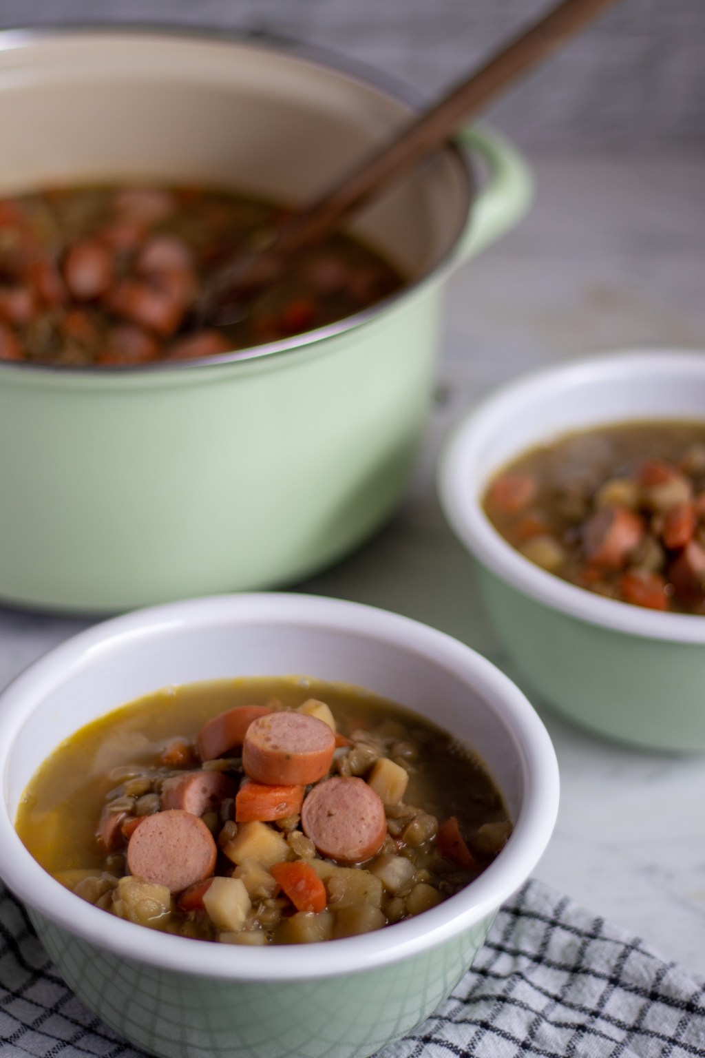 German Lentil Soup&nbsp;(Linsensuppe)